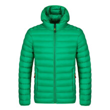 Jaqueta puffer masculina leve, resistente à água e com capuz removível, ideal para inverno e esqui na neve.