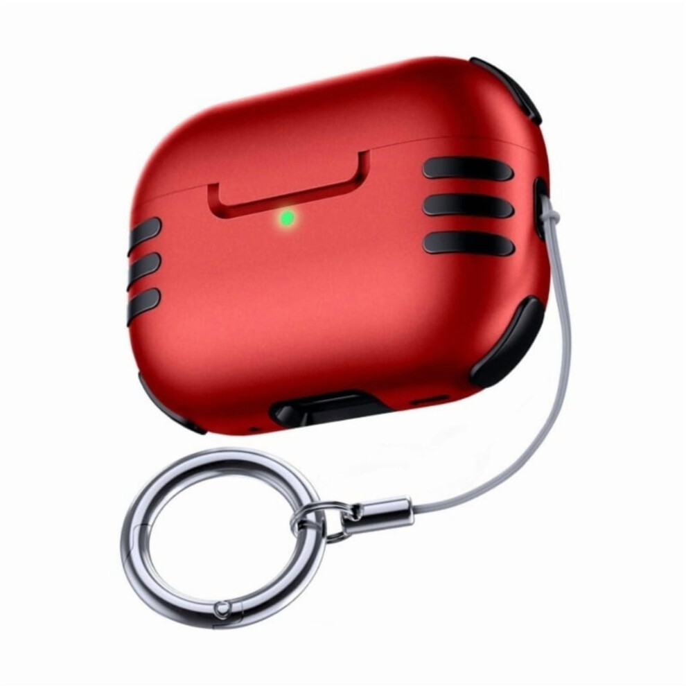Shockproof Hard Pc Case For Compatible With Airpods Pro2 Wireless Earbuds Secures Fit Durable Protective Cover With Carabiner Clip 9152228517769