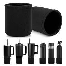 Lot de 2 protections en néoprène pour bouteilles compatibles avec les bouteilles Owala FreeSip 24 oz, YETI 20 oz/30 oz et SIM Trek 40 oz, pour