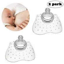 Premium Silicone Nipple Shields for Breastfeeding – Semicircle Style, 2-Pack, Compatible with All Nipple Sizes