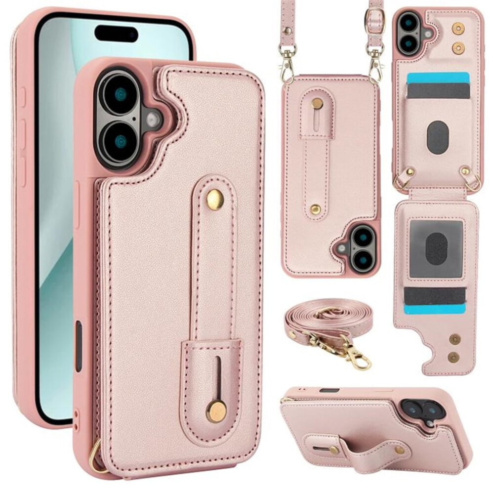 Pu Leather Flip Wallet Case With Wristband And Card Slots 9165521135059