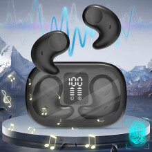 Real-time Two-Way Translation Headset, 144 Languages, Long Battery Life, Transparent Case, Compatible with iOS/Android