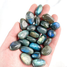 2 db természetes labradorit gyógyító kövek ovális kövek zsebpálma kövek reiki kiegyensúlyozáshoz 15~20mm 50g/készlet