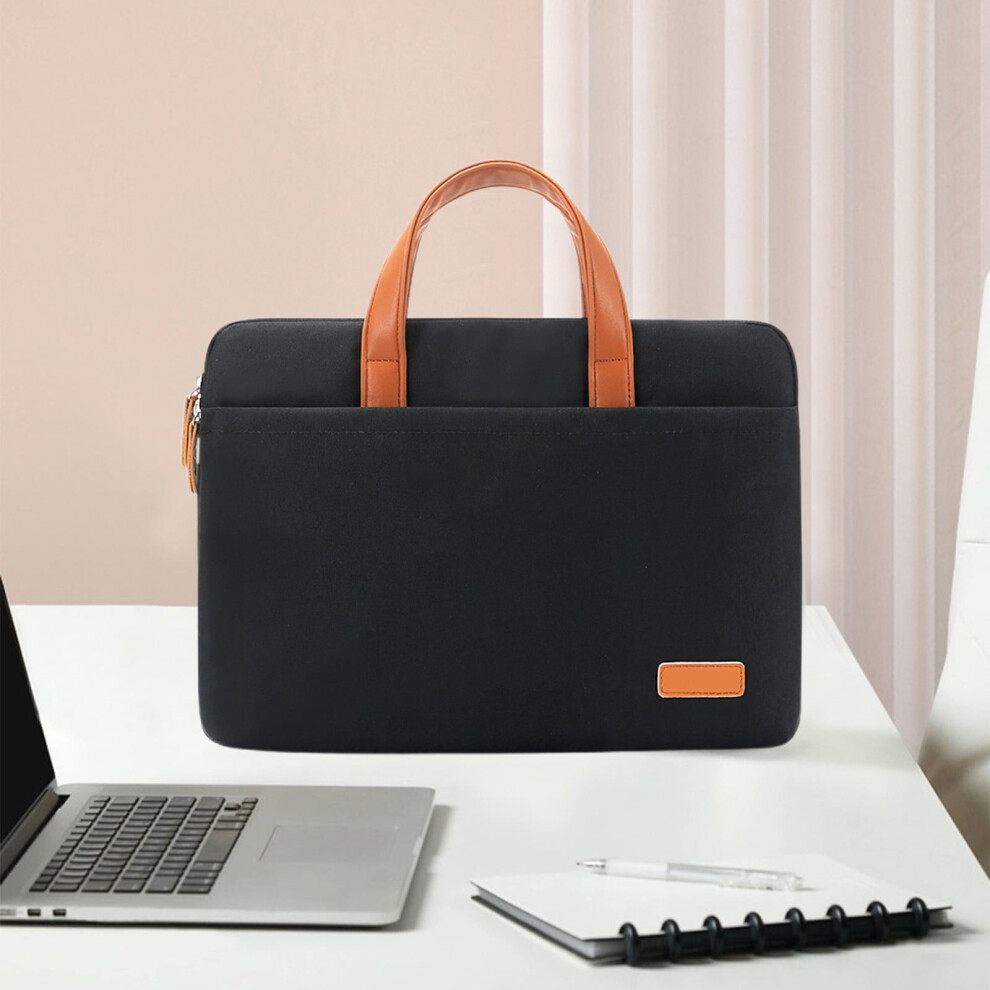 15.6 Inch Laptop Bag, Watertight Lightweight Business Briefcase, Durable Polyester Velour Scratch-Resistant Commuter Travel Case 9485826617631