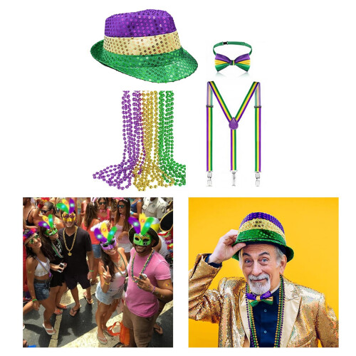 Αξεσουάρ Στολής Mardi Gras για Καρναβάλι, Πάρτι, Φεστιβάλ, Συγκέντρωση Φίλων, 1