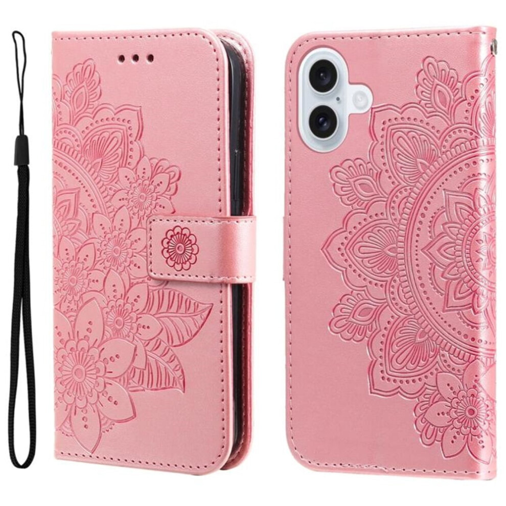 Pu Leather Flip Wallet Case For Iphone 17 6.3 Inch Pink 9165521136575