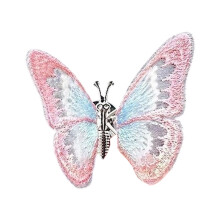 Adorno para salpicadero de coche con forma de mariposa en movimiento, diseño de ala de cristal accionada por el viento, seguro y no tóxico. Estilo