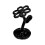 Flower-Shaped Ceramic Toothbrush Holder, Compatible with Standard Handles 1