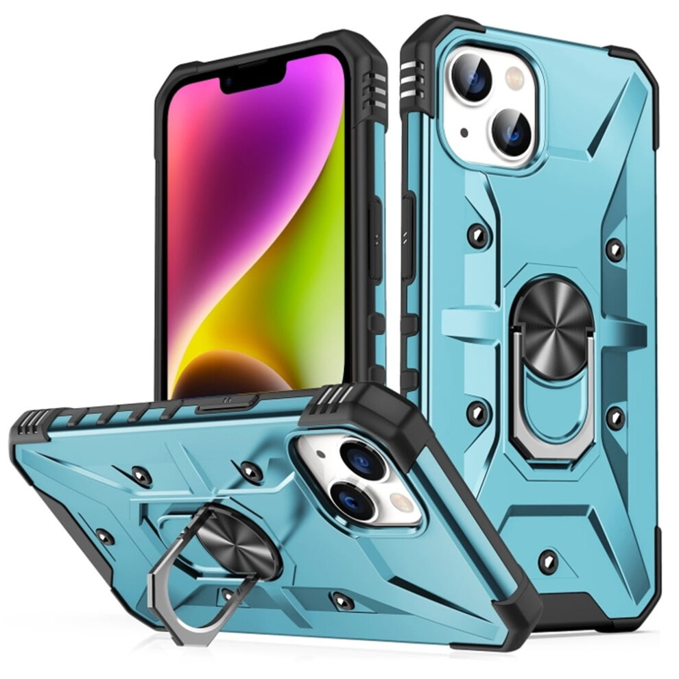 Military-Grade Shockproof Magnetic Stand Case For Iphone 12 Mini Â Light Blue 9193271820499