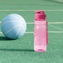 Bulk 18.6 oz Plastic Water Bottles for Adults – Lightweight, Leakproof, Flip Top, with Handle Strap – Compatible with Gym, Camping, Travel,