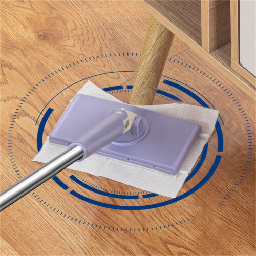 Σφουγγαρίστρα Niriyo Purple 71cm Auto Clamp + Πετσέτες – Περιστρεφόμενη 360, Πολλαπλών