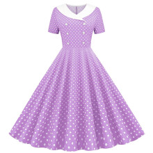 Pigers vintage Audrey Hepburn-stil cocktail swingkjoler fra 1950'erne