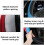 Cover per laptop in pelle patchwork, nera e blu, 14,5-15 pollici 4