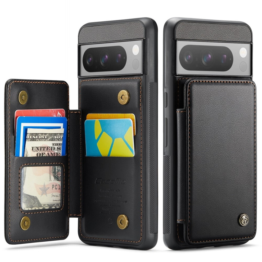 Caseme Leather Wallet Case For Google Pixel 8/8 Pro (6.7") Â Rfid Blocking, Magnetic Clasp, Kickstand, Shockproof, Compatible With Pixel 8 Pro 9130661912082