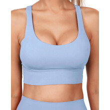 Soutien-gorge de sport à bretelles Grace Form pour femme, rembourré et push-up, idéal pour la course à pied, le sport et le yoga.