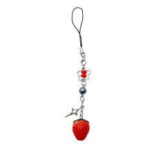 Strawberry heart star pendant lanyard 1 piece