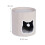 Foldable Beige Cat Cave with Cushion and Toy 3
