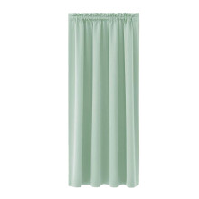 Green Solid Color Blackout Curtain With Heat Insulation For Window Privacy Scandinavian Style For Simple Decor