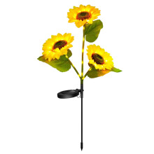 Solar Sunflower Garden Stake Light | Outdoor Patio Lawn Lamp | Lifelike Flower Design | Weather-Resistant Plastic | Dusk-to-Dawn Auto Illumination