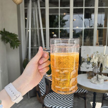 Plastic beer mug double layer 420ml