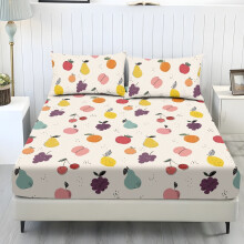 King Sheets Set 3-Piece Cooling Polyester-Spandex Bed