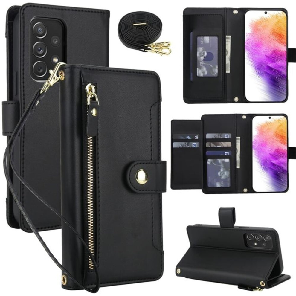 Rfid Blocking Wallet Case For Samsung Galaxy A53 4G/5G Black 9180435675040