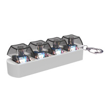 4-tasters LED mekanisk tasthette fidget-leke