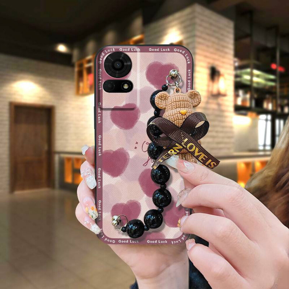 Phone Case Compatible With Tcl 50Le/T510spp – Bear Bracelet Design, Dirt-Resistant, Soft Anti-Knock Silicone Cover 9418476678172