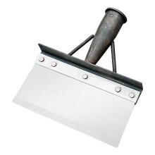 Garden Flat Shovel, 11.81" Stainless Steel Weeding & Snow Tool, Lawn Edging Scraper – Compatible with Outdoor Use