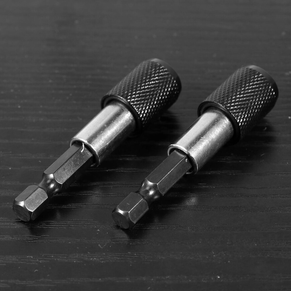 Pretyzoom 2Pcs Magnetic Screwdriver Bit Holder Quick Release Extension Bar Assorted Color 9418476678455