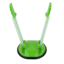 Green Adjustable Bag Holder, Hands-Free Kitchen Bag Opener with Non-Slip Base