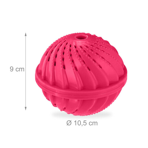 Bolas de lavanderia rosa, conjunto de 4 - ecológicas e reutilizáveis 2