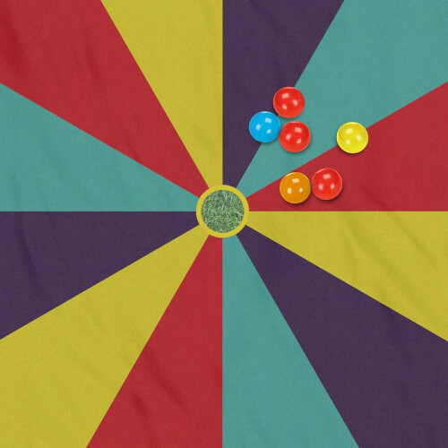 Children's Rainbow Parachute, 600 cm Diameter 1
