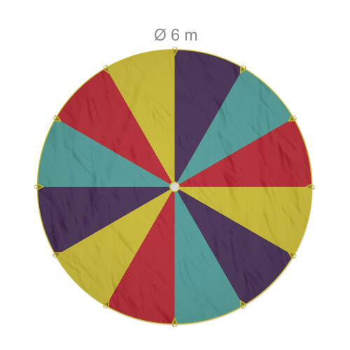 Children's Rainbow Parachute, 600 cm Diameter 2
