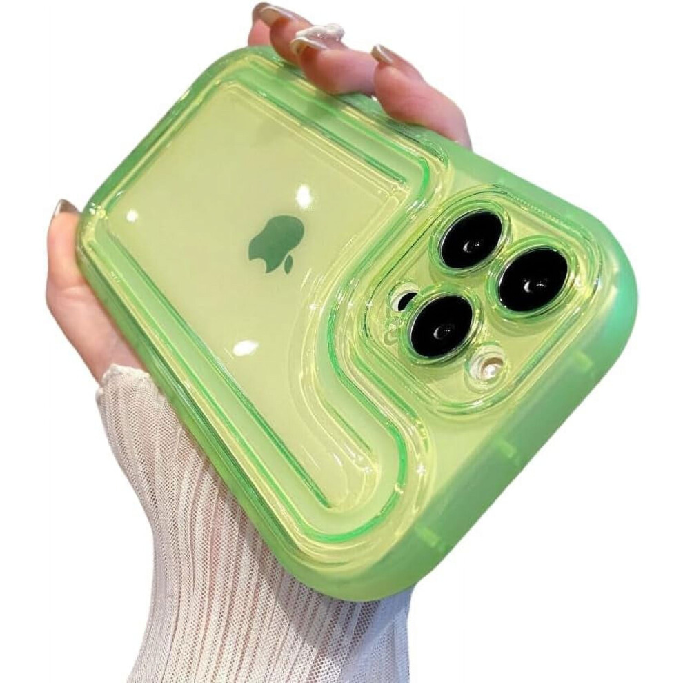 Colorful Clear Soft Silicone Phone Case Â Macaron Light Anti-Drop & Wear-Resistant, Compatible With Iphone 15 Pro Max Green 9152228518537
