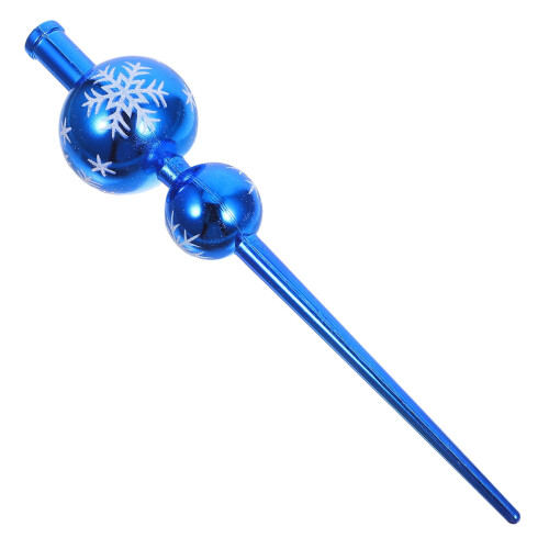 Compact Blue Gourd Tree Topper Plastic Festive Ornament