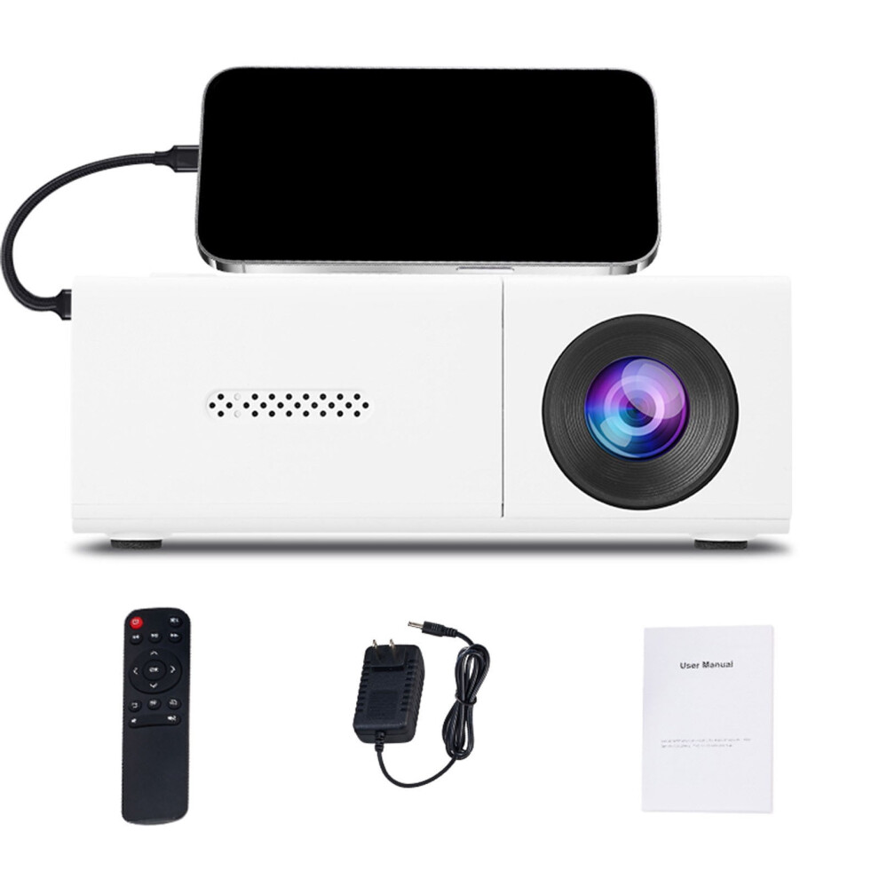 Mini Projector, Portable Hd Automatic Focus Outdoor Movie Theater, Built-In Speakers Wireless Sync For Home Entertainment 9170372125166