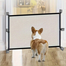 Portão de segurança para cães em escadas: Portão de tela para cães em portas e escadas, ideal para ambientes internos.