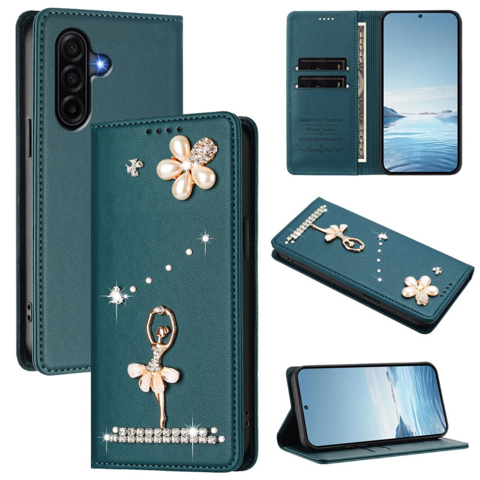 Ballet Girl Rfid-Blocking Flip Wallet For Samsung Galaxy 9130661392099