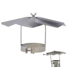 Chimney Rain Cap Stainless Steel Roof Roof Cone Cap Stove Pipe Outside Cover Snow Dust Protection for Vent Flue Family Kitchen Cooking chic