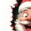Christmas wall decals Santa gift box design 1 set 4