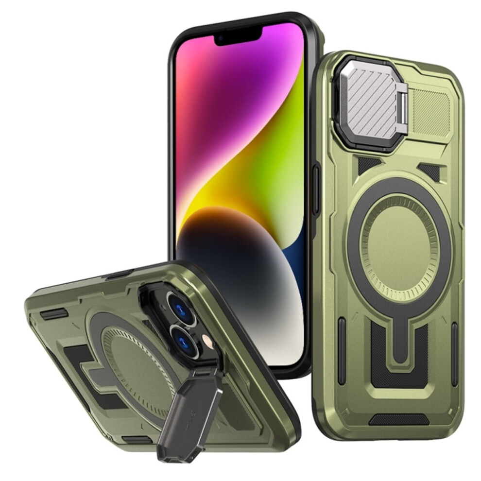 Magsafe Case For Iphone 14 6.1 Inch Military-Grade Green 9180435676597