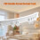 White PVC flexible curved curtain track 5 m 3
