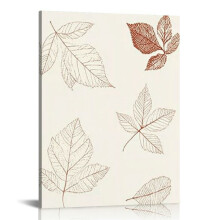 Fall Theme Boho Wall Art Prints Happy Fall Thanksgiving Art Posters Cake Pumpkin Autumn Leaves Aesthetic Wall Decor for Home 12x16 in