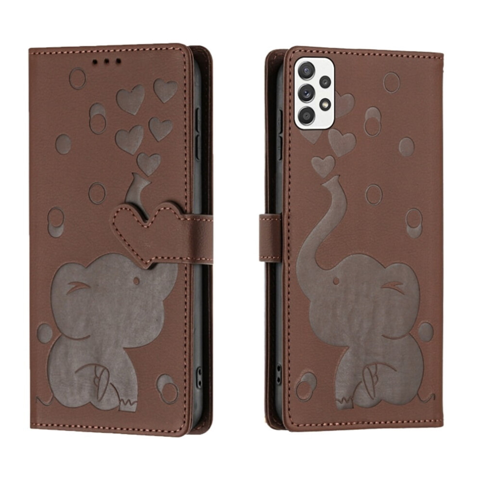 Samsung Galaxy A23 5G Flip Wallet Case Pu Leather Brown 9170372641031