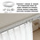 Witte flexibele PVC gebogen gordijnrail 5m 6