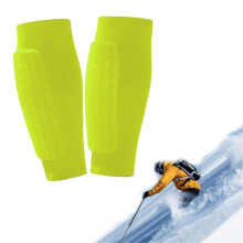 Soccer Shin Guards for Kids/Youth/Adult, Ski & Football Compatible, Honeycomb Pads, Lightweight Calf Compression Sleeves