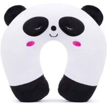 Kids Travel Pillow – Soft Neck Support, Cute Animal Design, Comfortable for Airplane/Car/Train, Compatible with Toddlers & Children