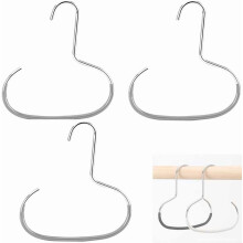 Cintres à chapeaux en acier durable (4 pièces) – Organisateur de placard polyvalent pour chapeaux, foulards et châles – Compatible avec les