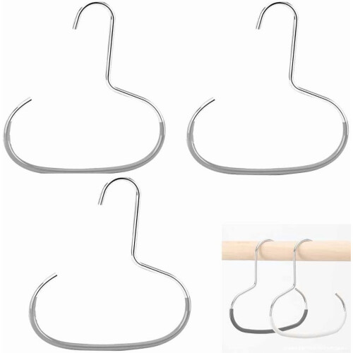 Stålhatteophæng – Holdbar garderobeorganisator – 4-pak